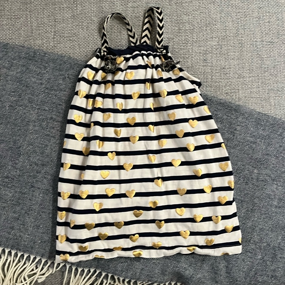 Crewcuts Striped heart dress